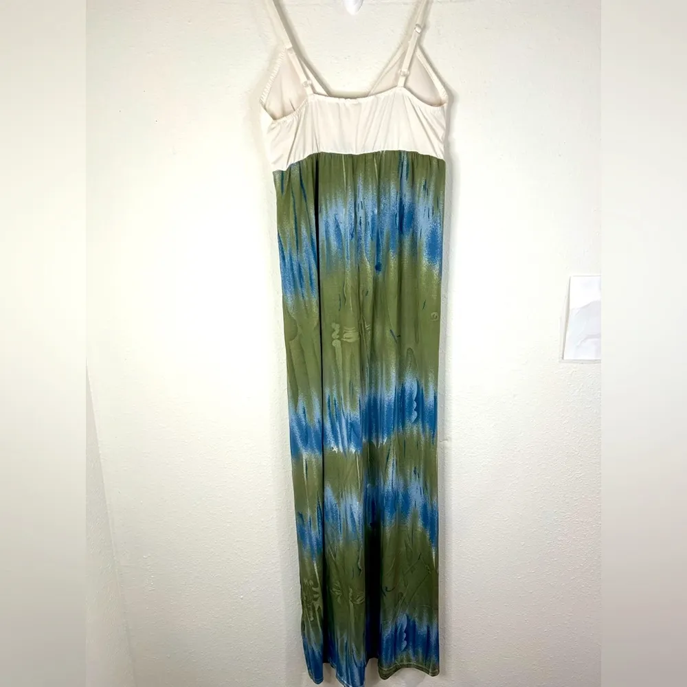Cristina Love Small Tie Dye Maxi Dress Boho Beach Sleeveless Summer Vacation - Image 7