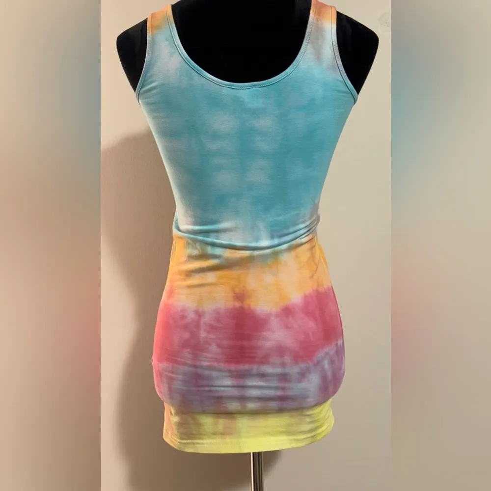 Handmade Abound Tie Dye Tank Top size large - Image 4