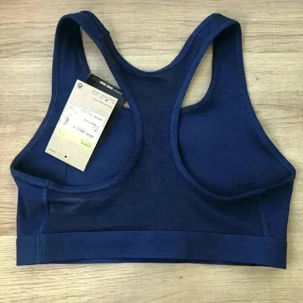 Nike Dri Fit Swoosh Icon Sports Bra Navy Blue DD1141 NWT sz S - Image 2