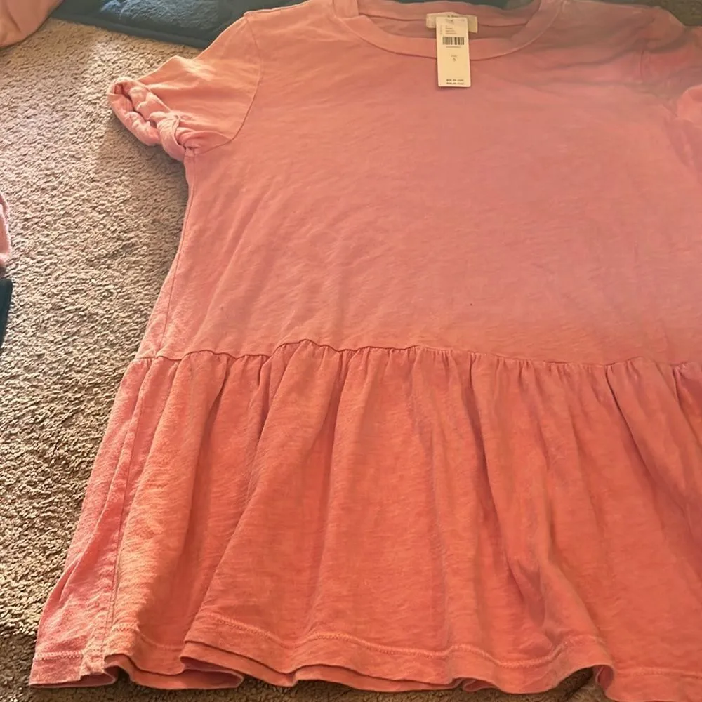NWT anthropologie t.la pink babydoll blouse sma - Image 3