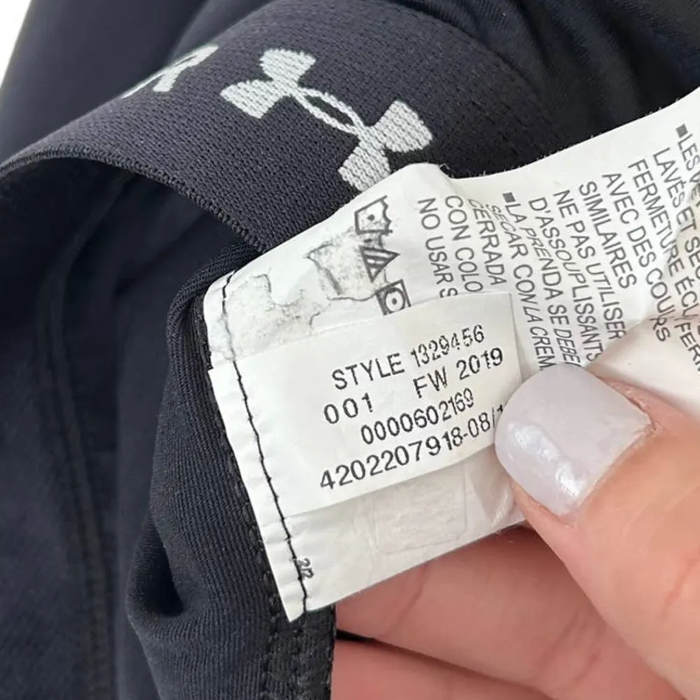 Under Armour Black Full Zip Athletic Jacket Sz XS - Image 5