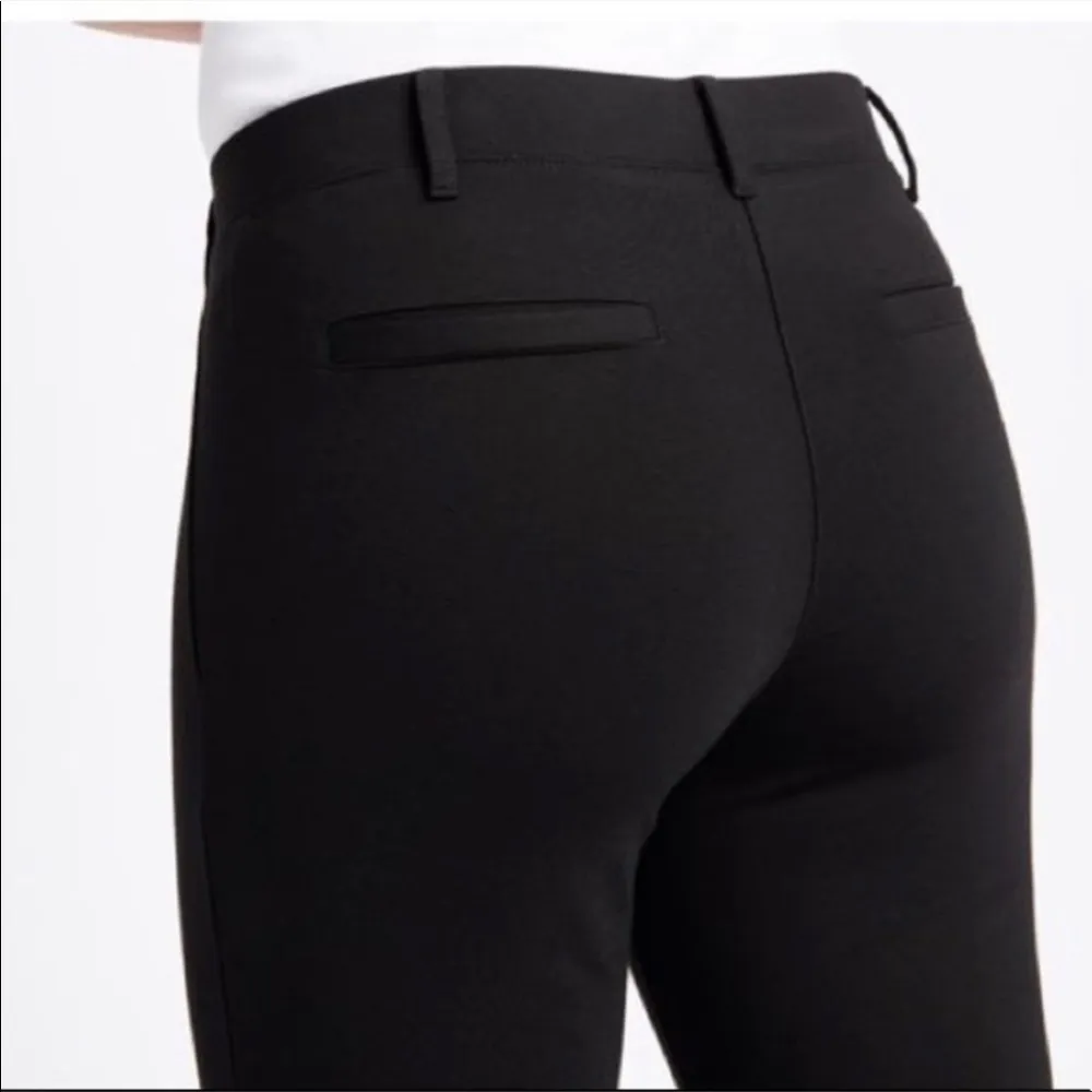 Betabrand Black Dress Pants Straight Leg Sz Large Long - Image 3