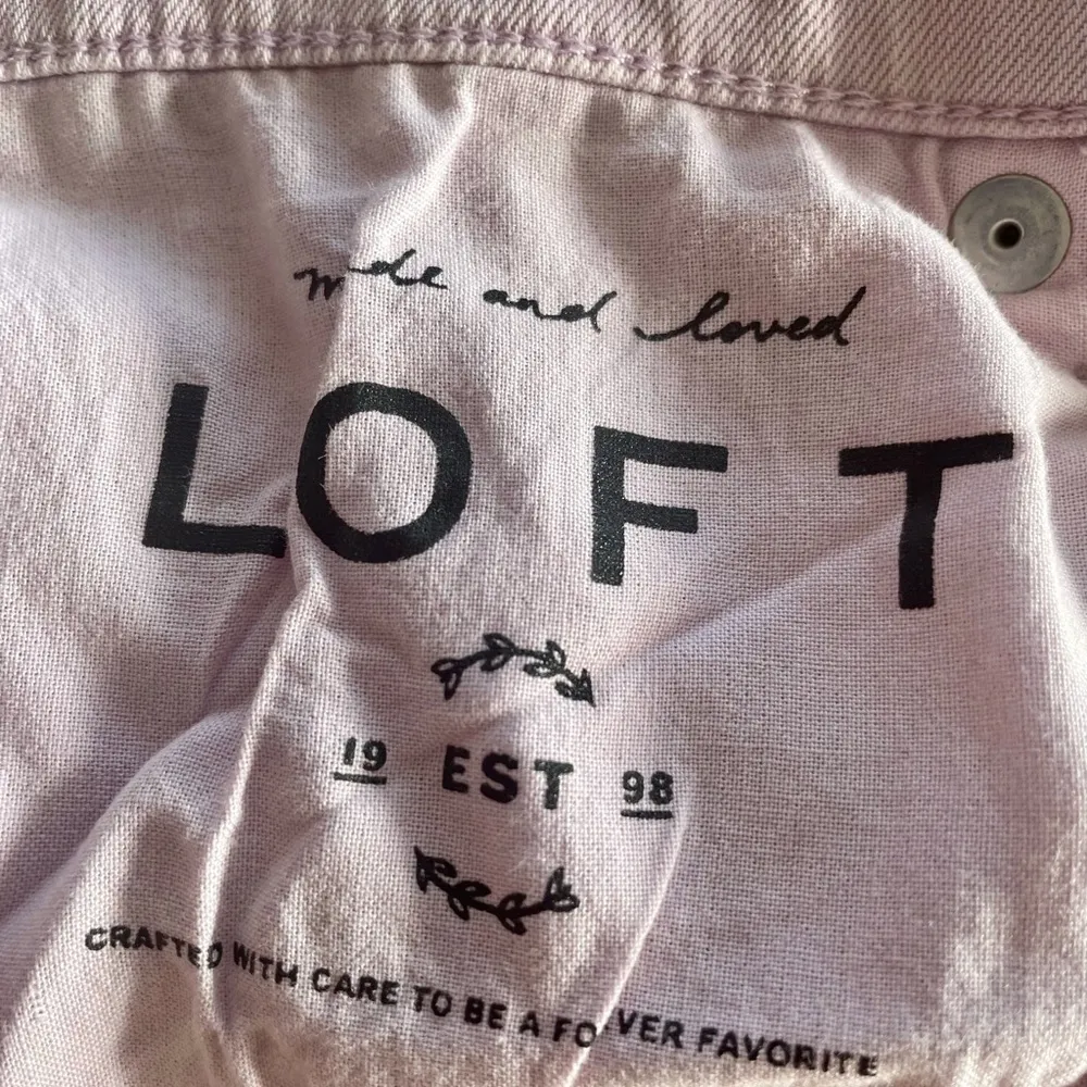 𝅺LOFT 🌴 2/$12 SALE mauve pink cropped jeans flaw - Image 7