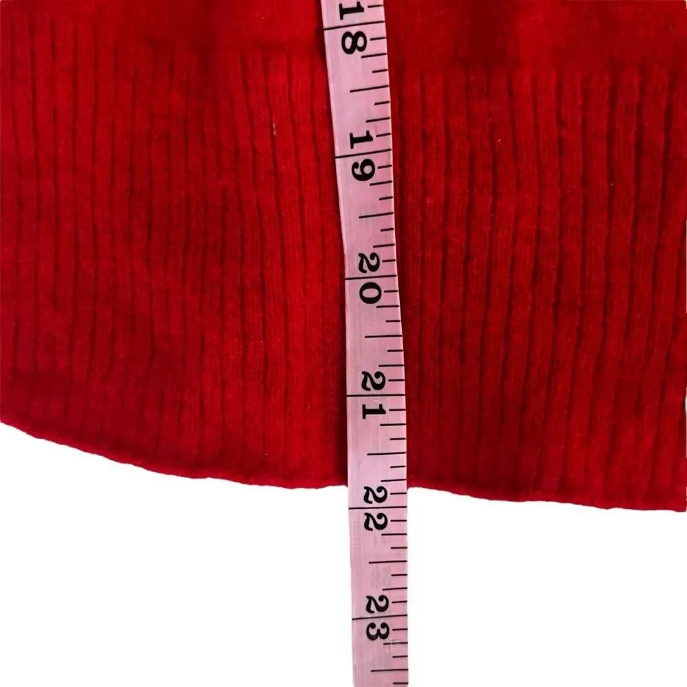 Solid & Striped 100% Cashmere Red Oversized Crewneck Sweater XS - Image 7