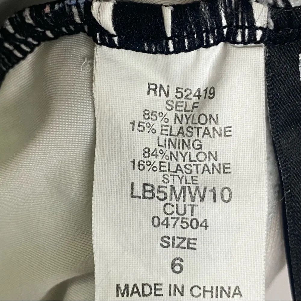 La Blanca Spanish Tiles Women's Size 6 One Piece Halter Shirred Swimsuit - Image 8