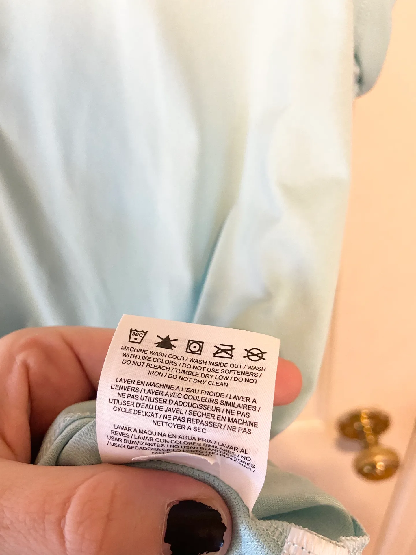 Nike golf Dri fit light blue activewear shirt - Image 5