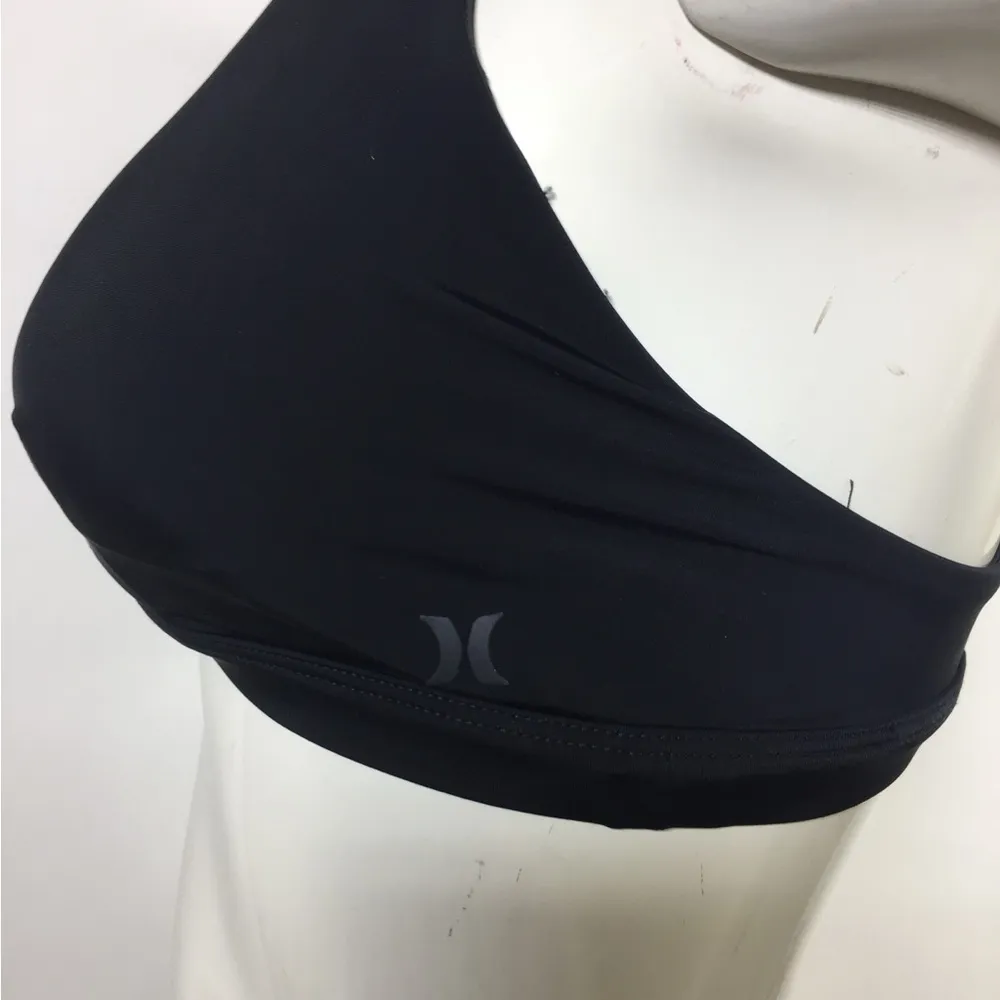 Hurley Max Scoop Surf Bikini Top Black - Image 8