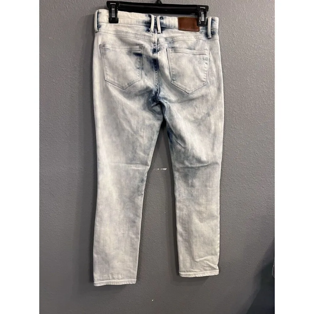 Madewell Acid Wash‎ Mid Rise Slim Fit Ankle Jeans Size 26 Denim Y2K - Image 3