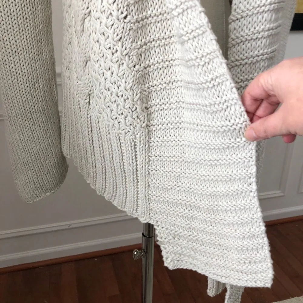 Ivan Grundahl Copenhagen Open Front Cardigan Ecru - Image 5