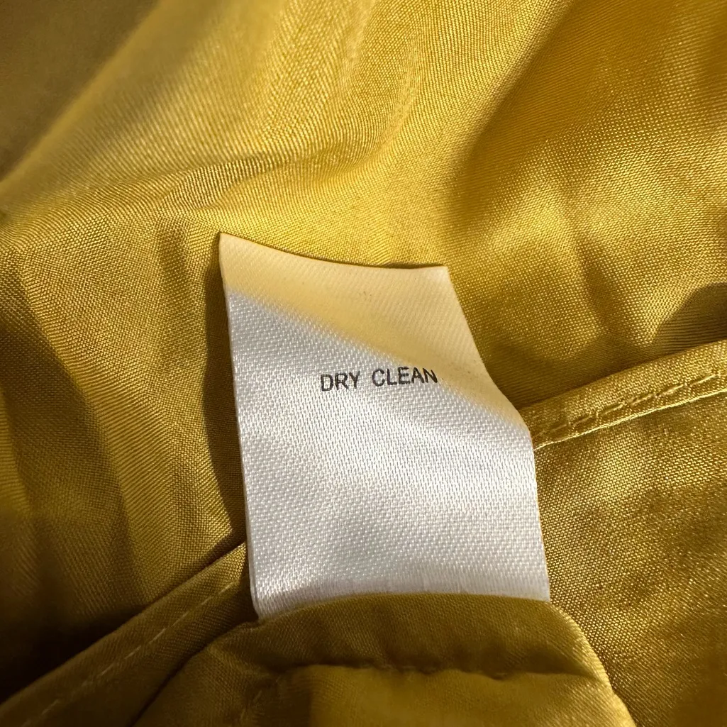 Daniel Rainn Mustard Floral Print Long Sleeve Dress size 2X NWT Surplice V Neck - Image 11