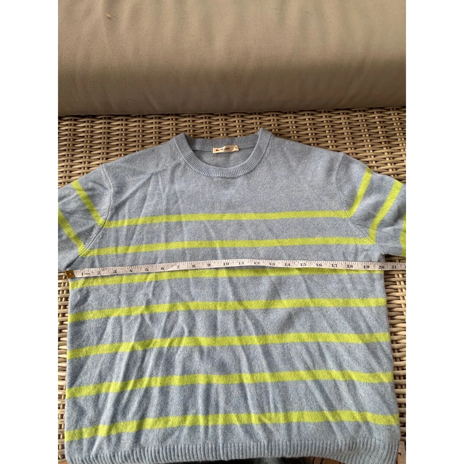 Marine Layer Harper Cashmere Sweater small layered luxury cabincore workwear - Image 9