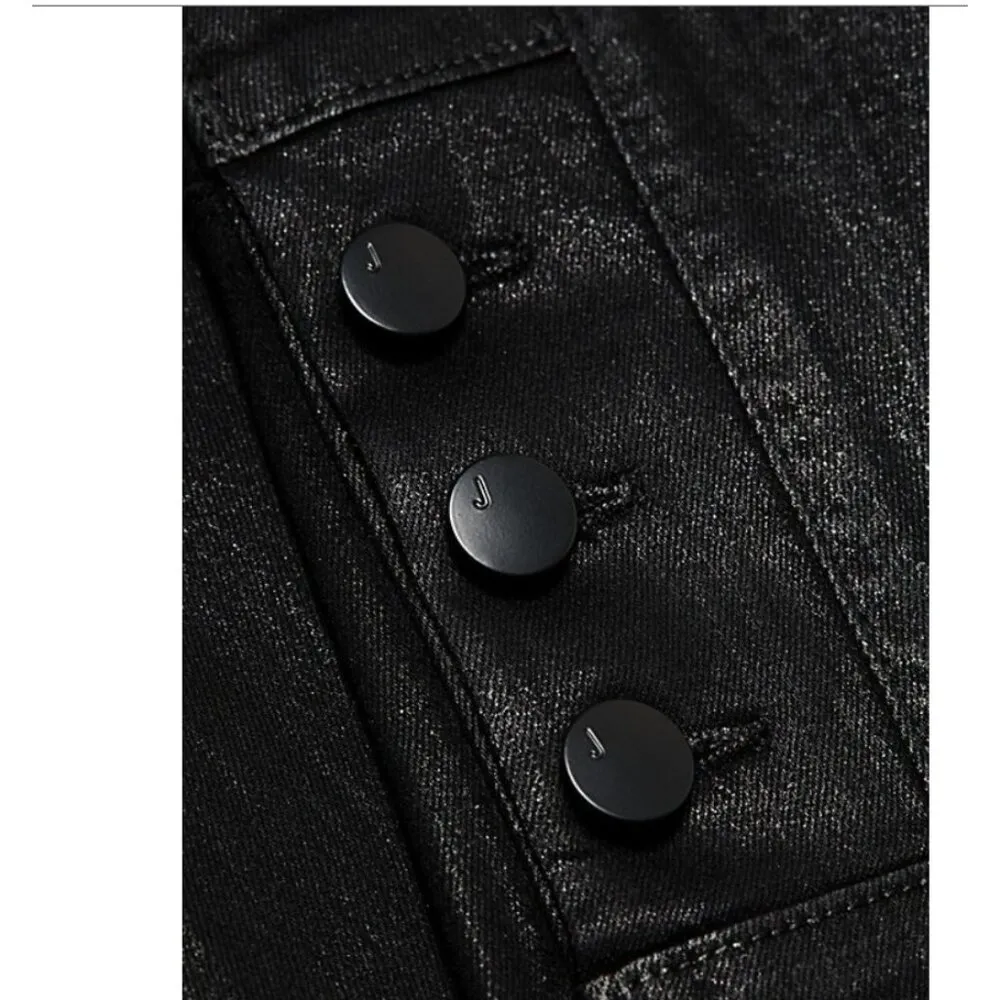 NWT J Brand Natasha in Fearful Black Stocking Sky High Skinny Stretch Jeans 31 - Image 9