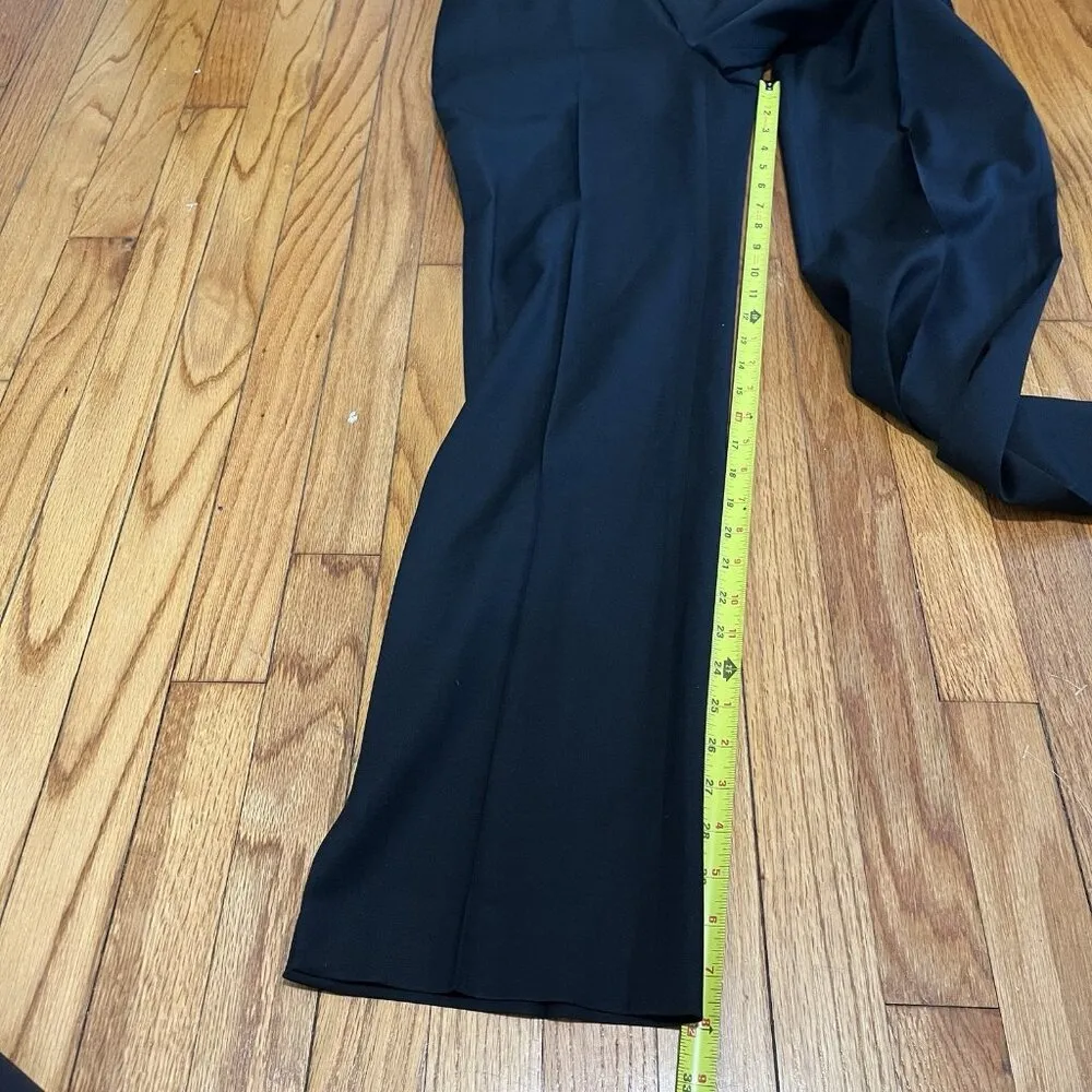 Dolce & Gabbana Slim Straight Leg Black Wool Blend Trouser Pants Size‎ EU 42 - Image 5