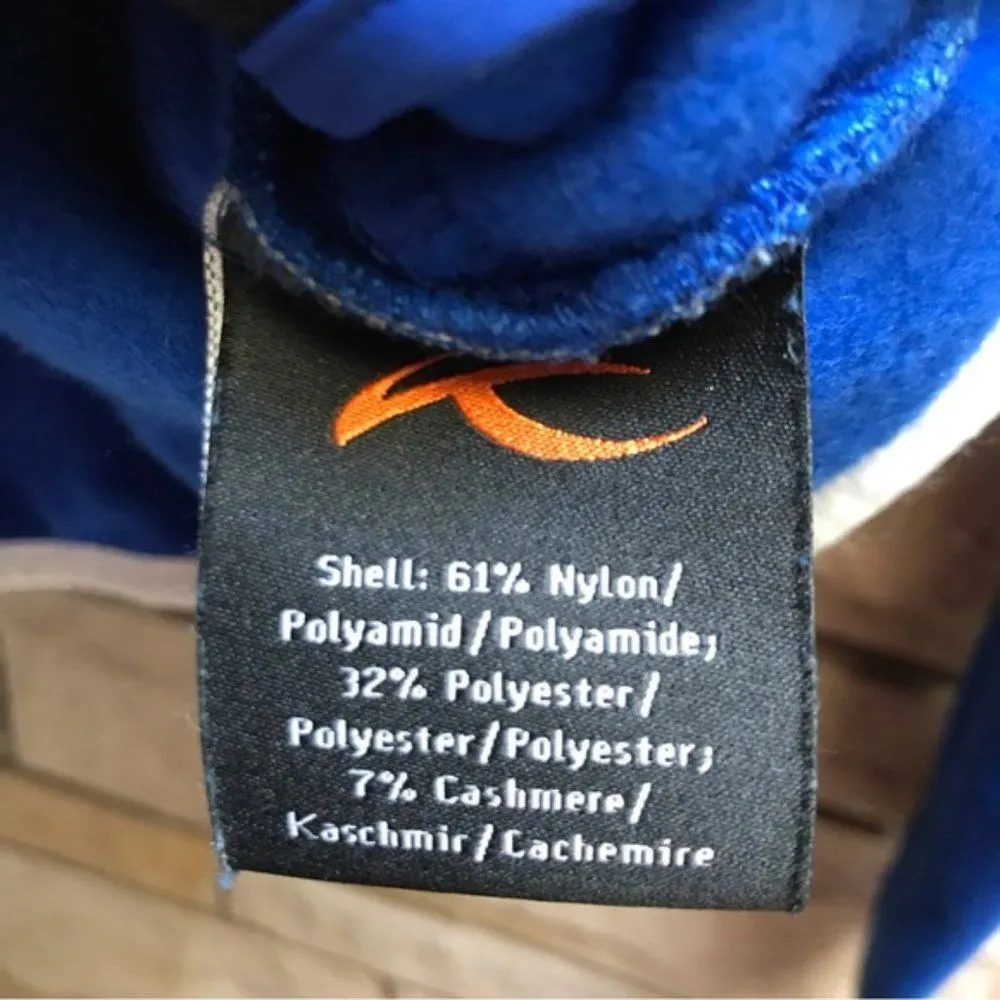 KJUS Spirit Of Skiing embroidered zip hoodie cashmere Blue Medium - Image 7