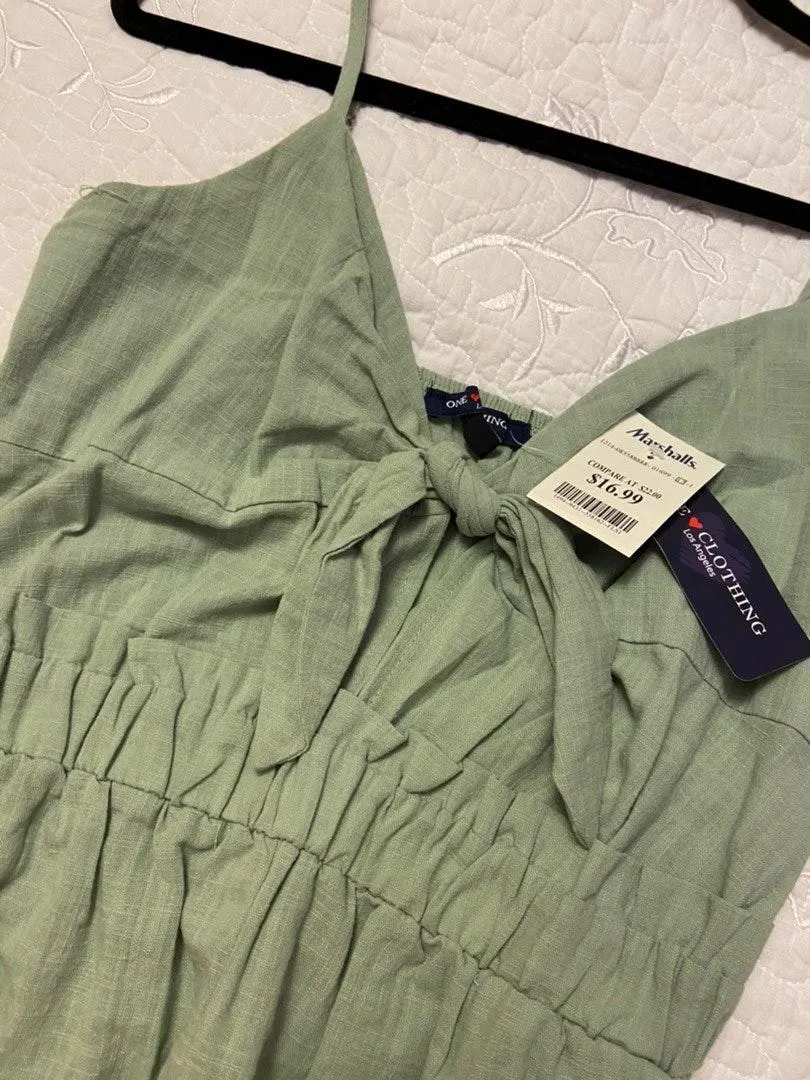 Sage Olive Green Romper - Image 4