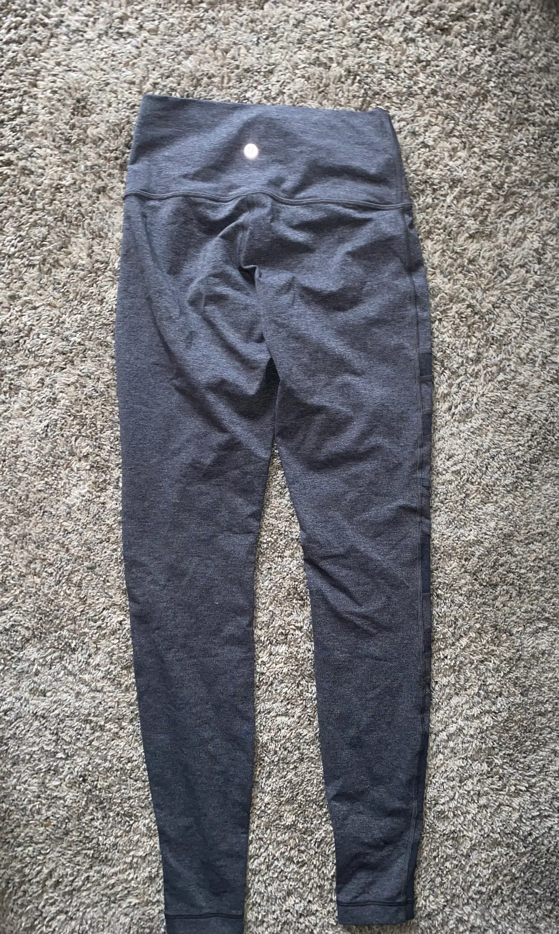 Grey Mesh Leggings - Image 2