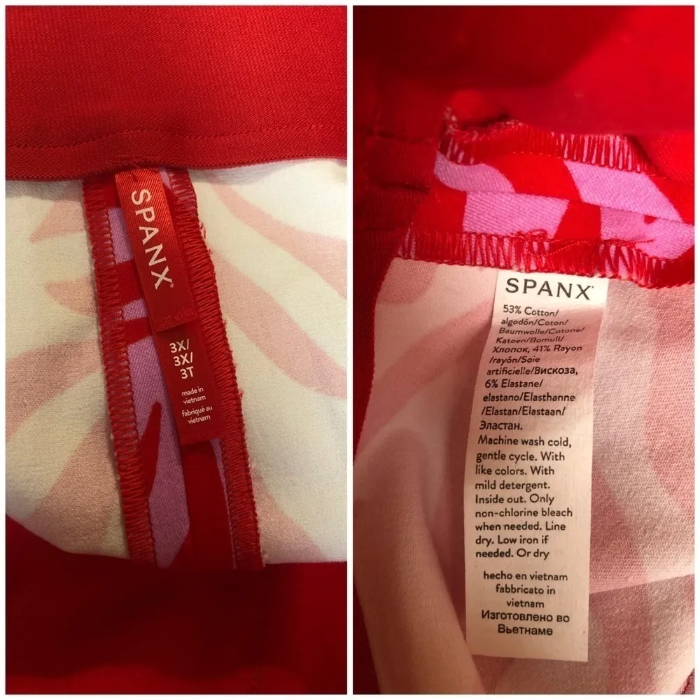 NWT SPANX On-The-Go Printed Shorts, 6" Size 3X - Image 8