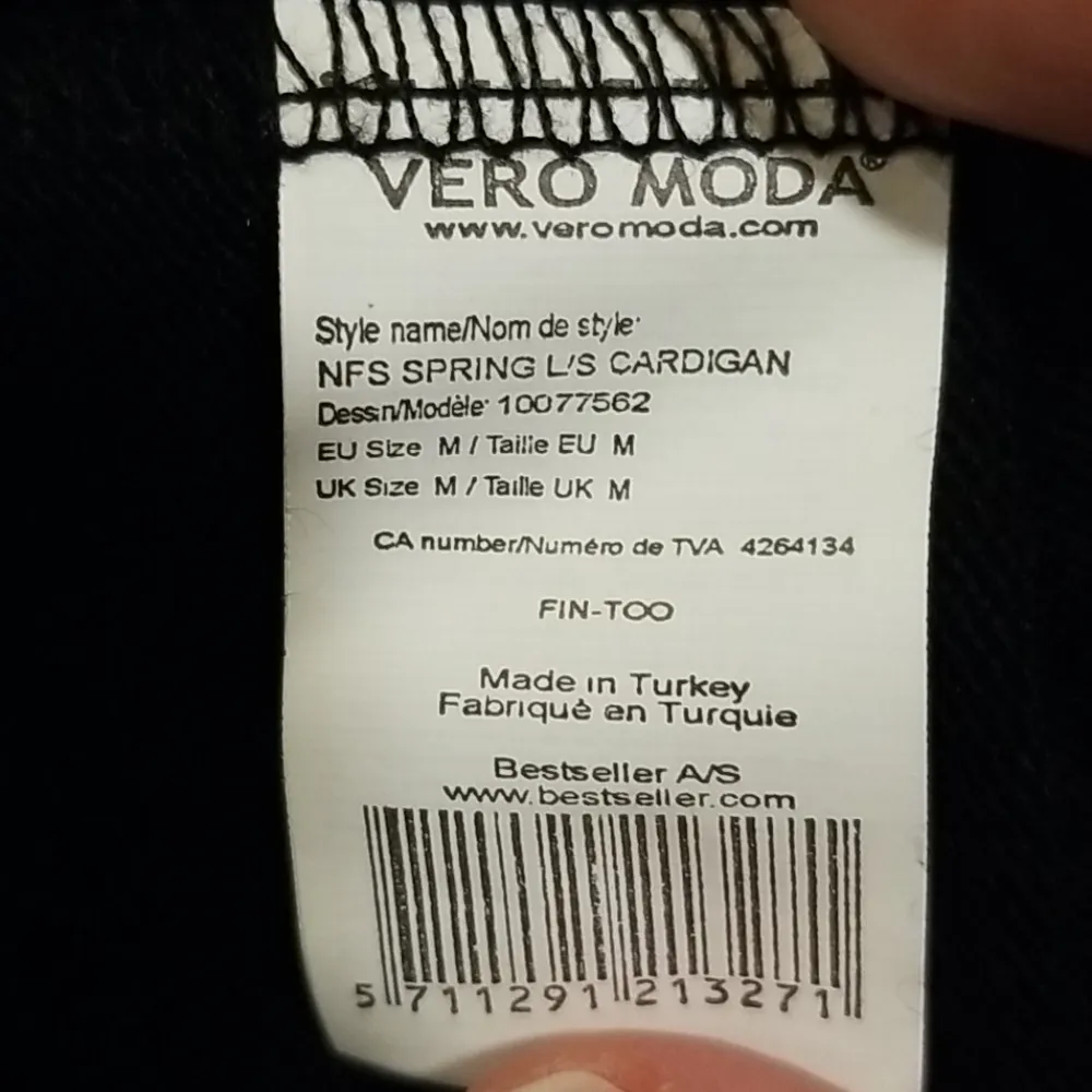 💕VERO MODA💕 Black Ruffle Open Shawl Cardigan - Image 7