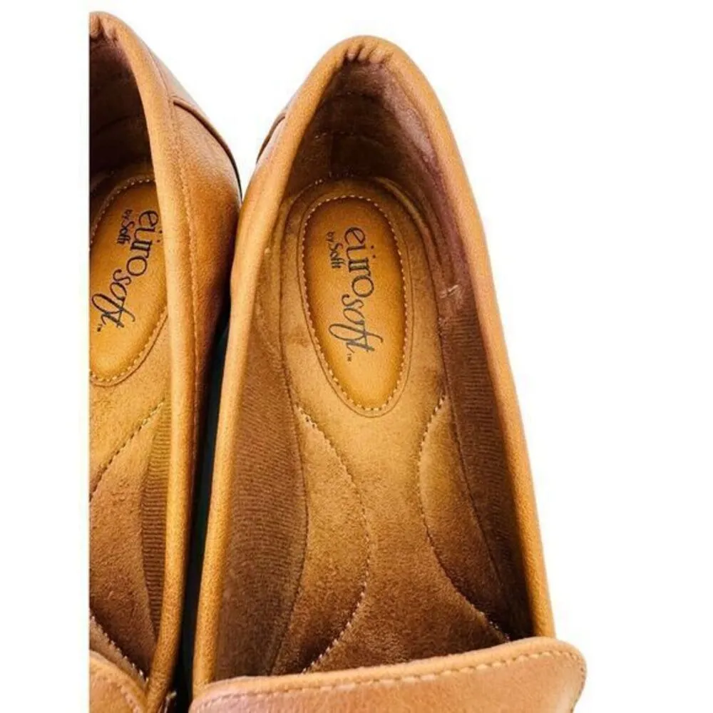 Eurosoft Women's Kellsie Luggage Flat Loafer Cushion Insole Women's Size 8M NWB‎ - Image 11