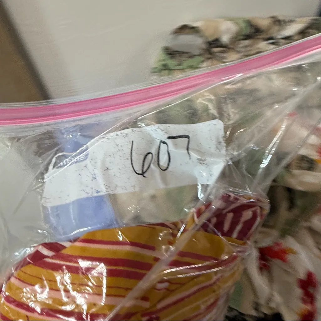 cAbi Open Front Orange Pink Stripe Kimono Cardigan Flare Sleeve Artsy Abstract M - Image 6