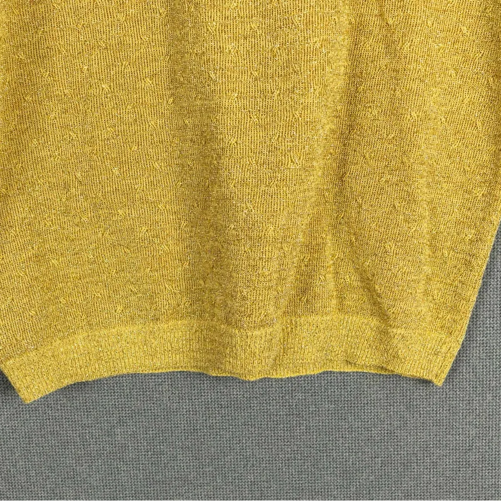 Alfred Dunner Gold Metallic Turtleneck Sweater - Image 7
