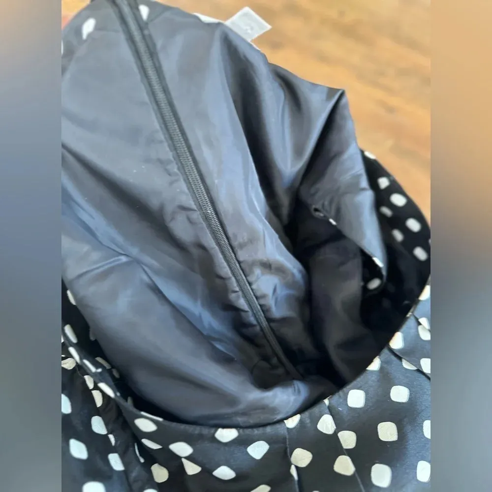 Sara Campbell Women's Polka Dot Bow Short Sleeve Dress Black. SZ 14 C0530 White - Image 13