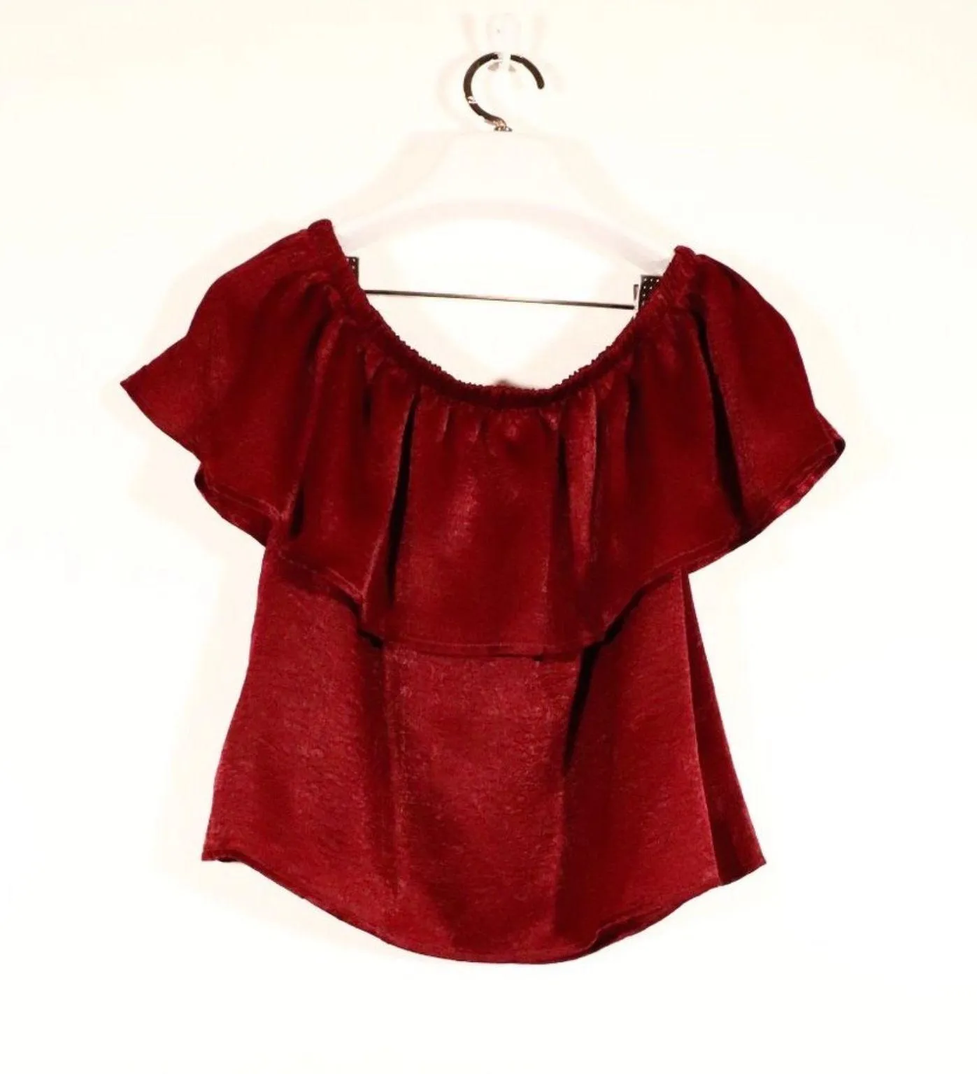 NWT   Off Shoulder Red Top - Image 2