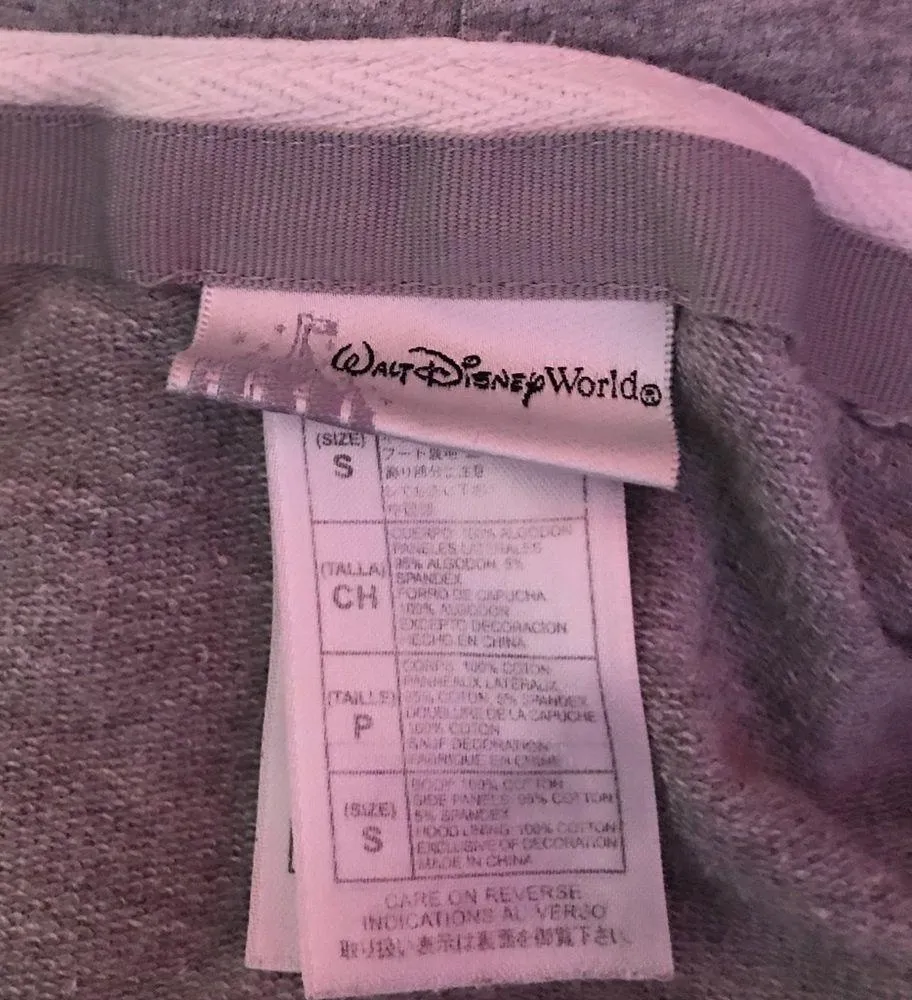 Grey Tinker Bell Disney World Zip Up Hoodie - Image 6