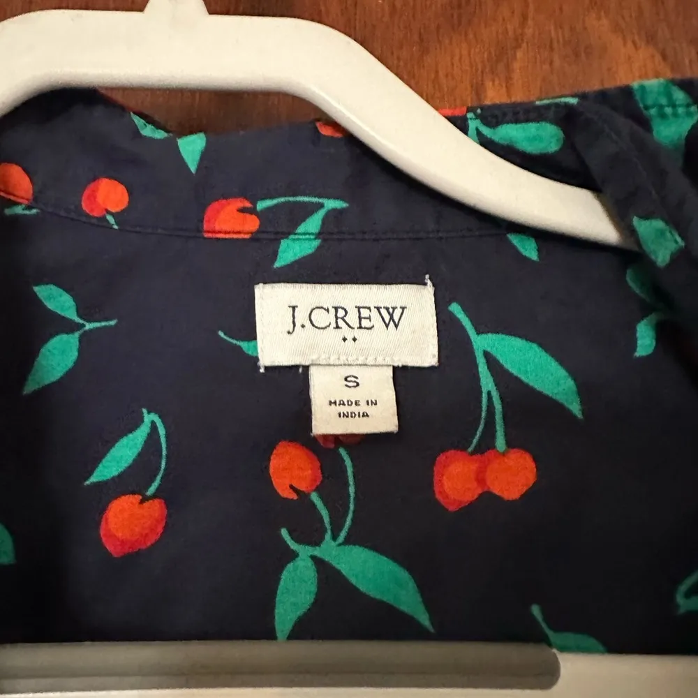 J. Crew cherry print button down shirt size S - Image 3