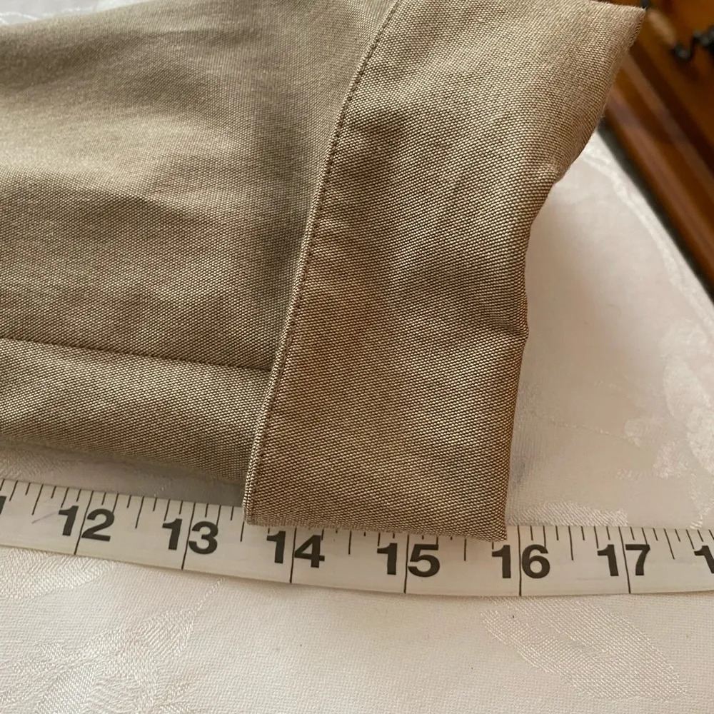 Max Studio Cotton Blend Tan Long Sleeve Jacket sz 6 - Image 4