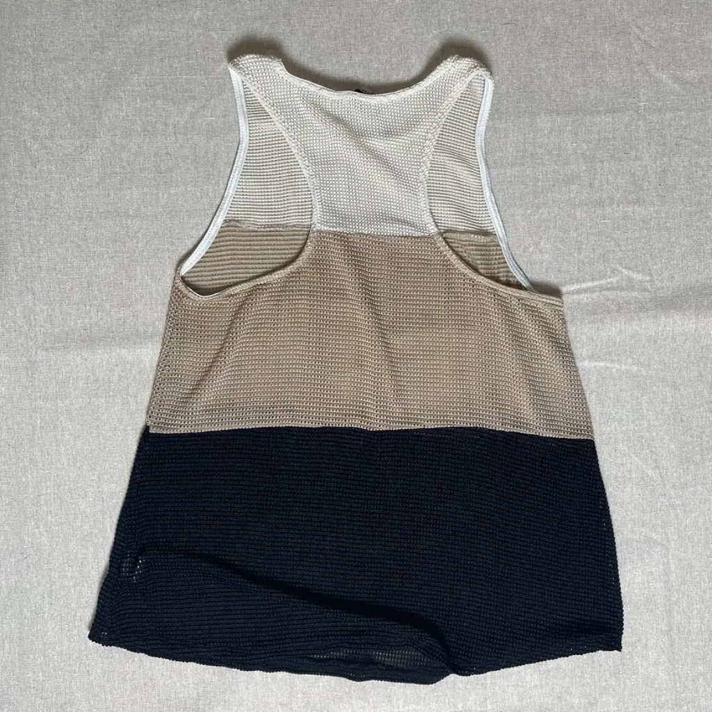White Birch | Mesh Colorblock Tank Top | Small - Image 2