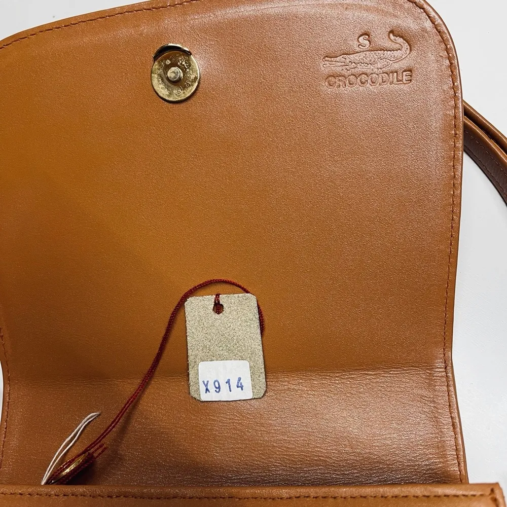 MARINA MR Crocodile shoulder bag Croco Leather bag - Image 14