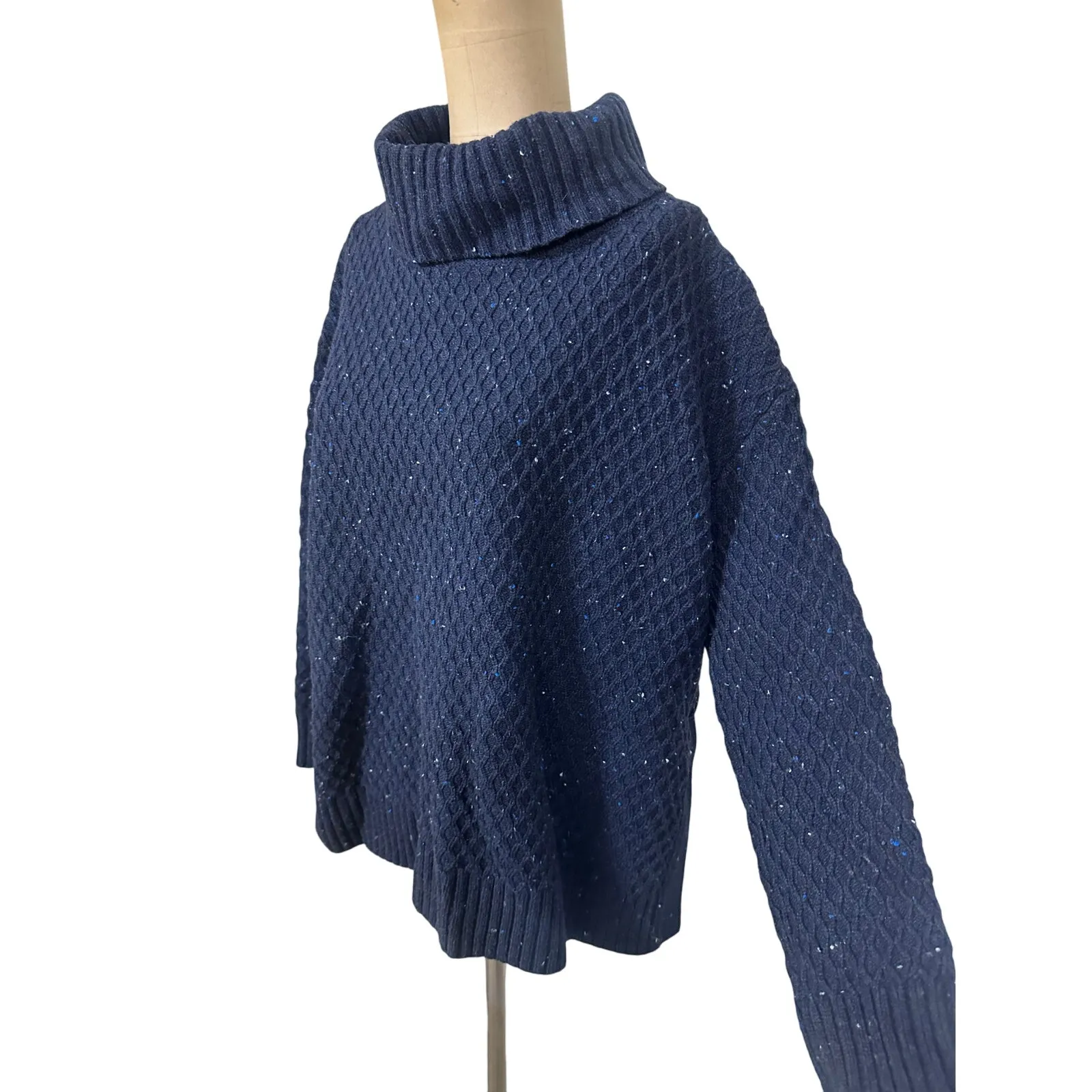 Adam Lippes Marled Wool Blend Turtleneck Sweater - Image 9