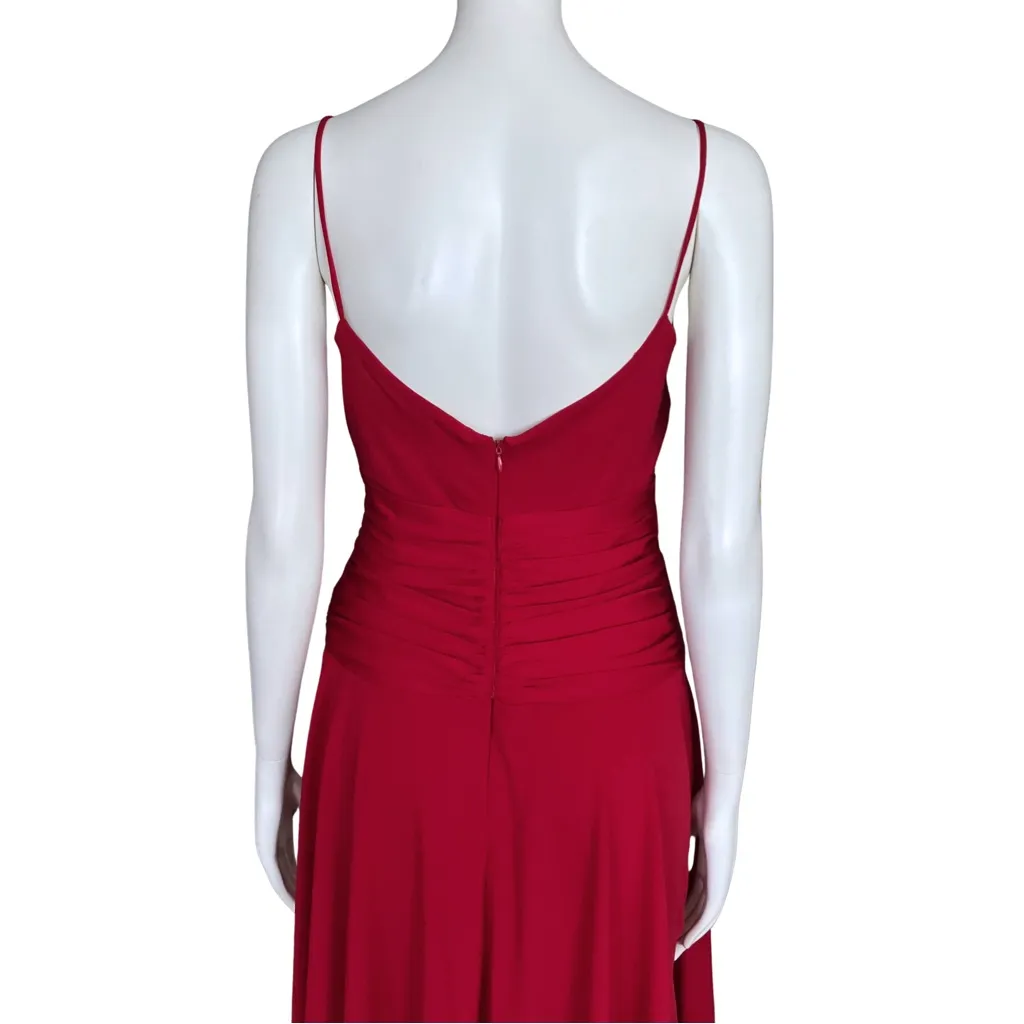 Vintage Y2K Red Hoco Cocktail Dress Medium Homecoming Wedding Guest Retro Vampy - Image 10