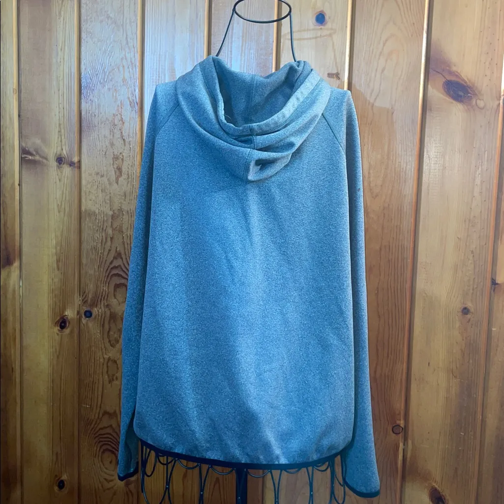 Nike Women's Heather Gray Full-Zip Hoodie zip up hoodie size medium dri fit - Image 9