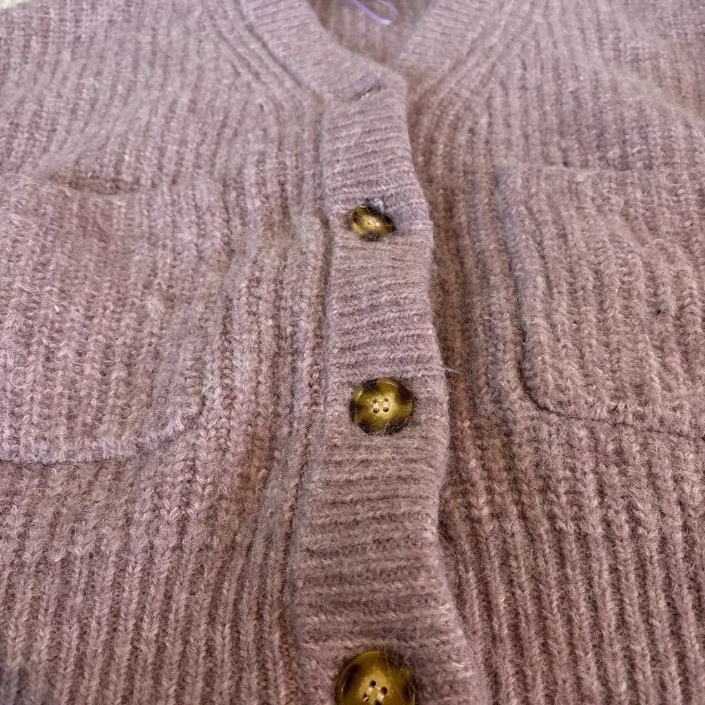 Zara lilac button front cardigan size small for women’s - Image 6