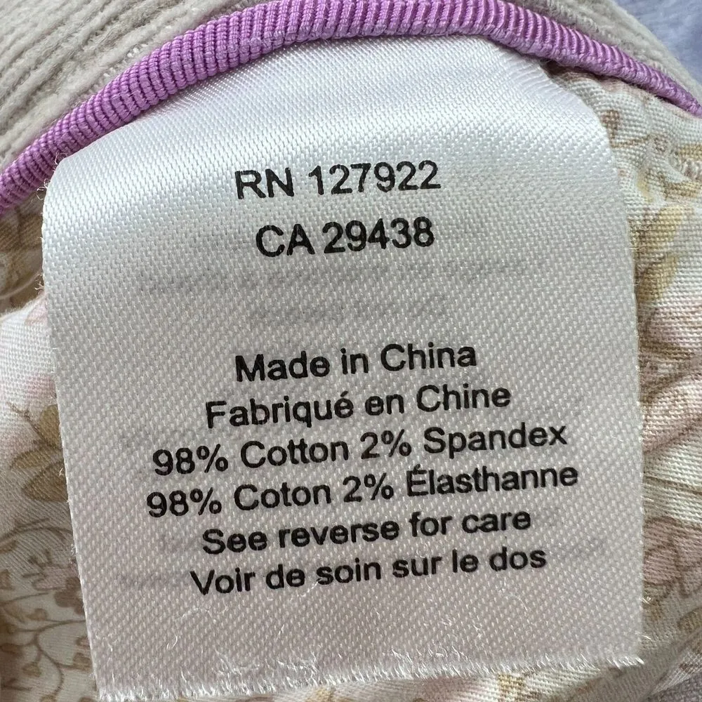 Mountain Khakis Pants Womens 12R Beige Classic Fit Canyon Corduroy‎ Straight Leg Tan Size 12 - Image 5