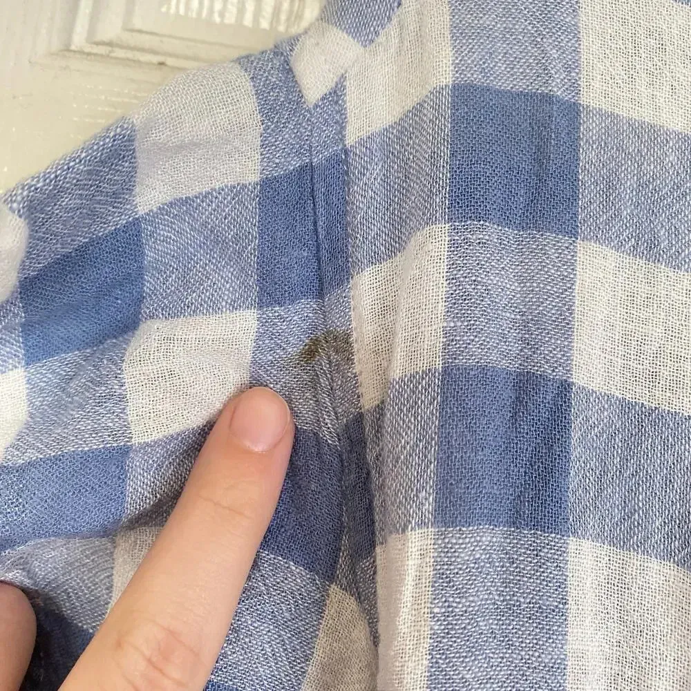 Rails  Brigitte Wrap Dress in Periwinkle Check Size Small - Image 6