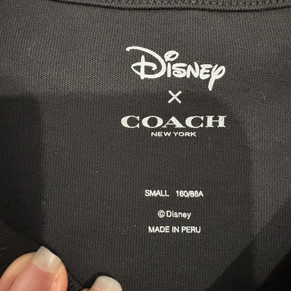 Coach/Disney Women's Mickey Mouse Rare Limited Edition Short Sleeve Tee Size S Size M - Image 8