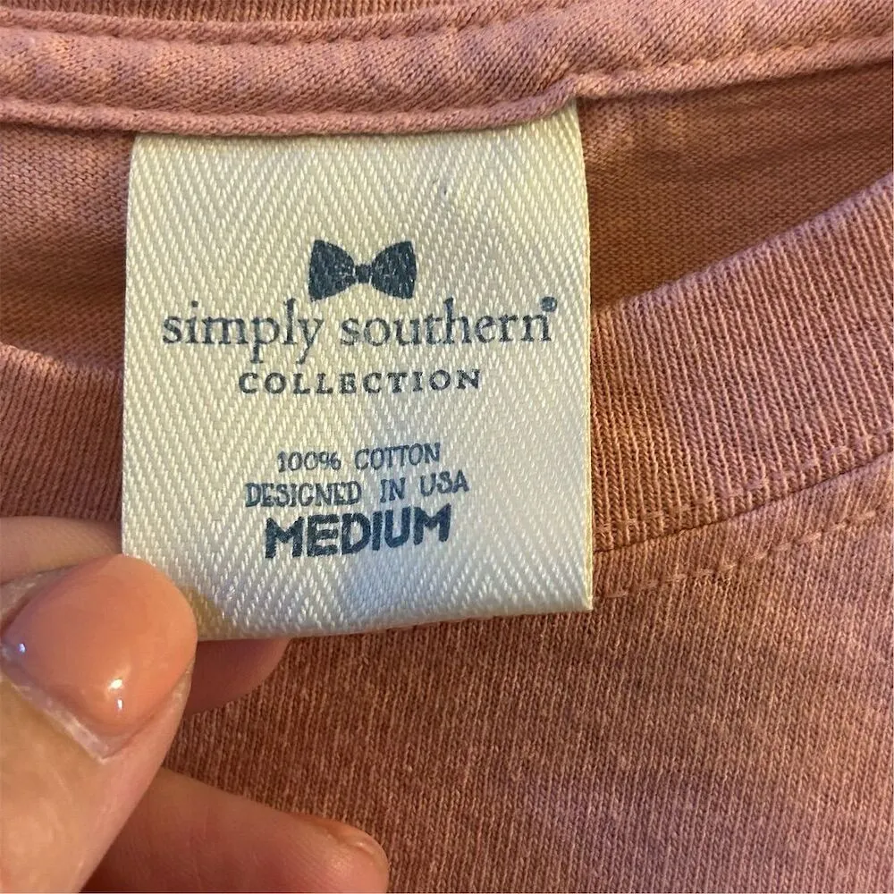 Simply Southern Women's Pink Graphic Long Sleeve T - Image 5