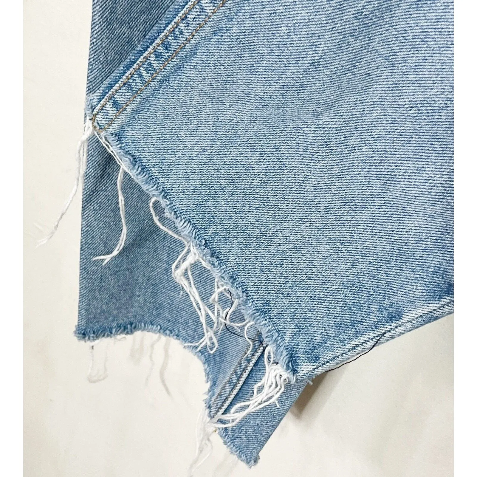 GRLFRND Karolina High Rise Jeans Women’s 27 Petite Distressed Raw Hem Cotton - Image 6