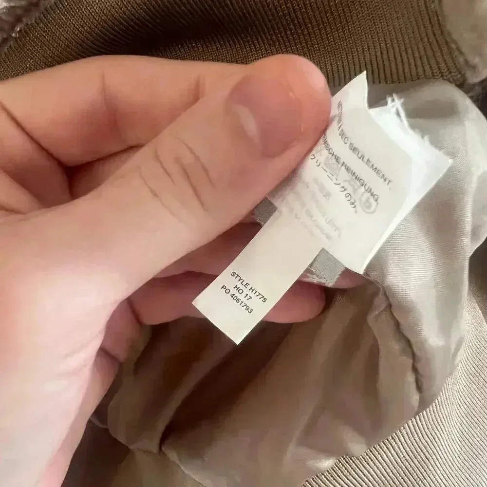 Madewell Crushed Velvet Full Zip Jacket Size XXS Color Taupe - Image 4