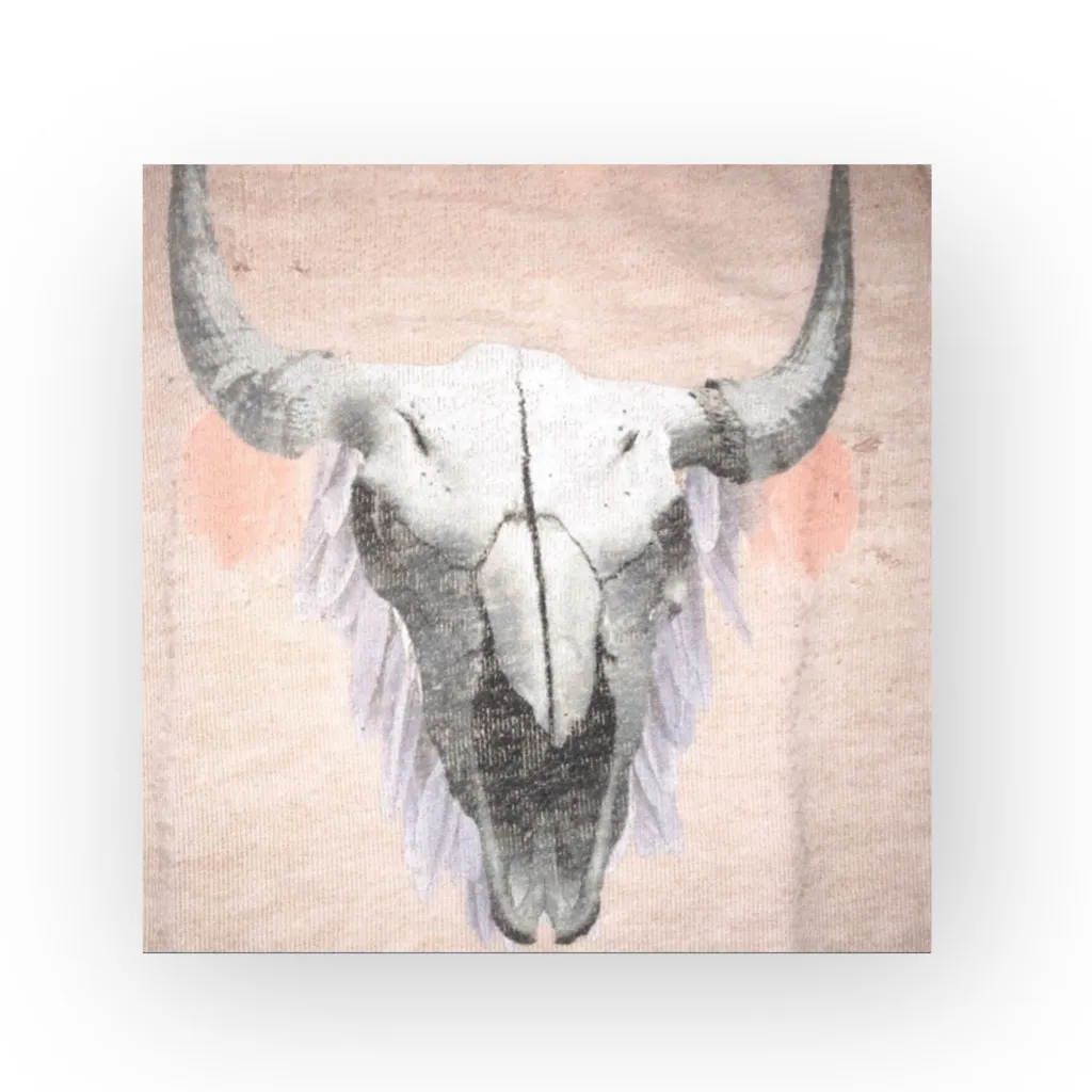 HTF: OG Wildfox Couture ☺︎︎ Cherie Southwest Skull Destroyed Sweater ☺︎︎ Pink M - Image 9