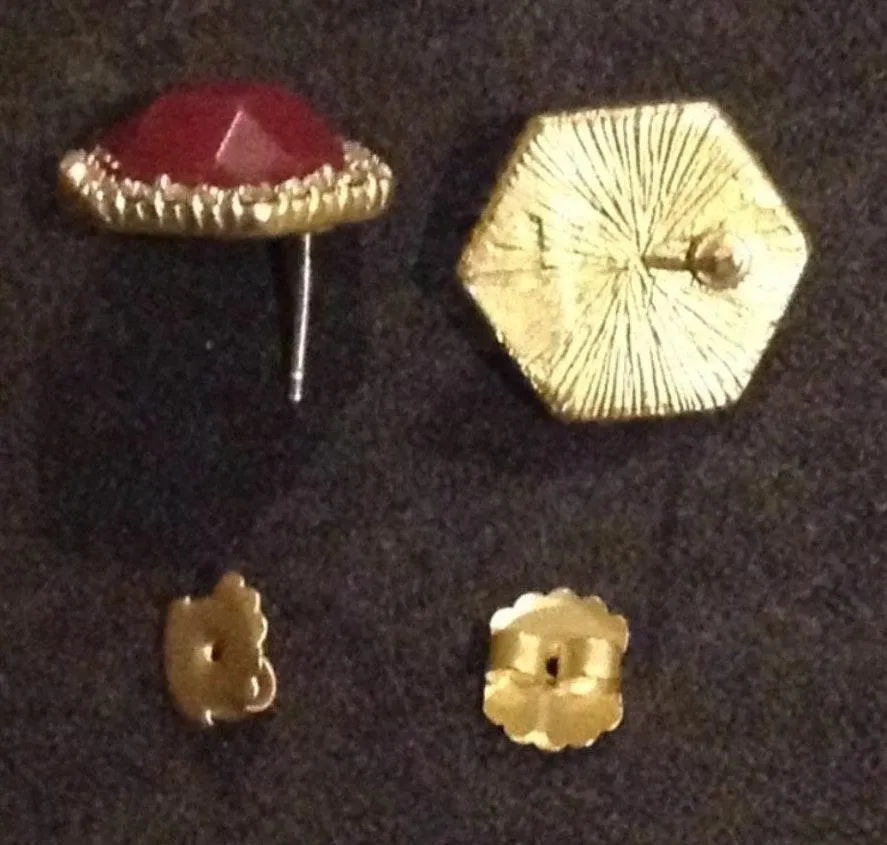 STONE STUD EARRINGS - Image 5