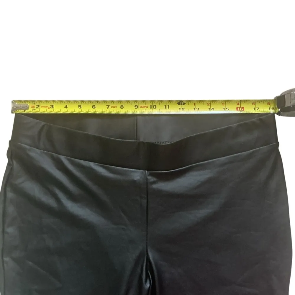 Torrid black faux leather pull-on leggings size 2 - Image 4