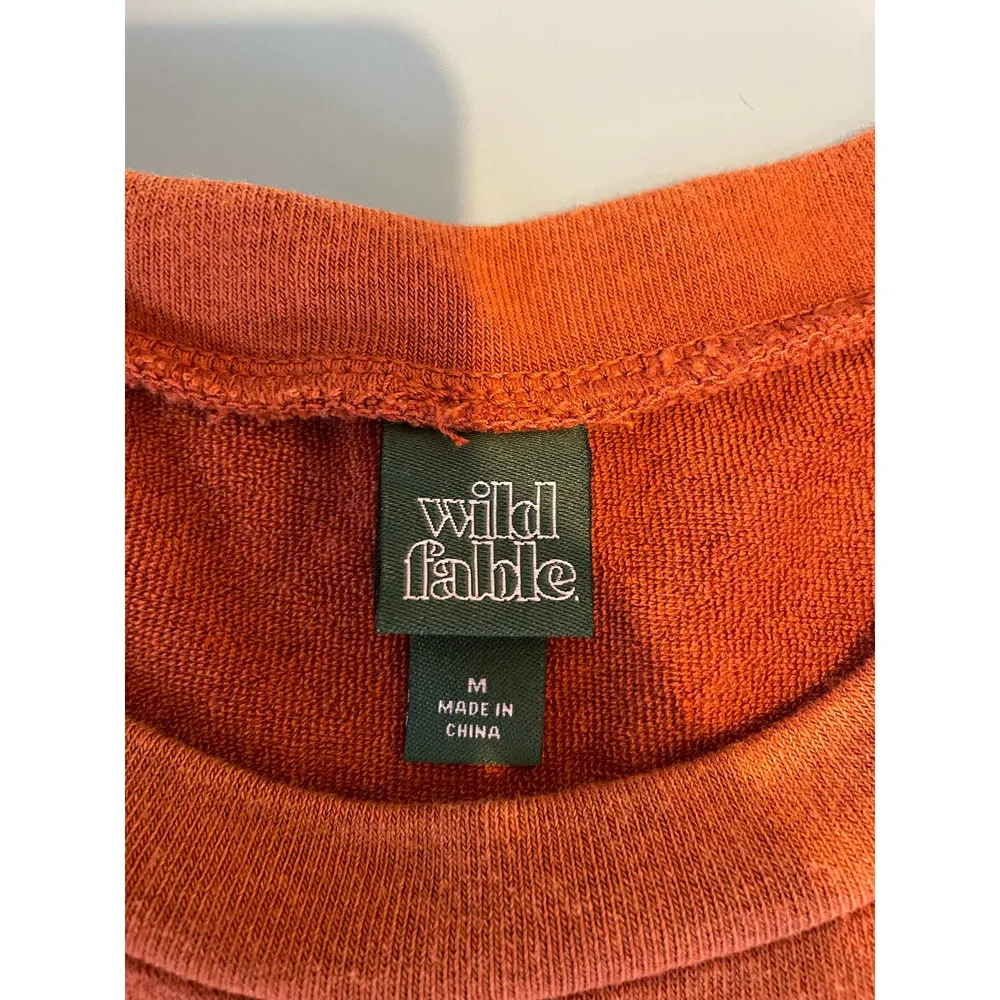 Wild Fable womens rust color sweatshirt tiered dress knee length size M - Image 5