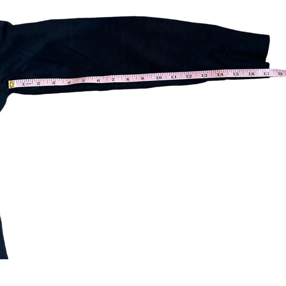 Eileen Fisher Womens Size XS Navy Blue Mandarin Collar Shirt Button Down - Image 5