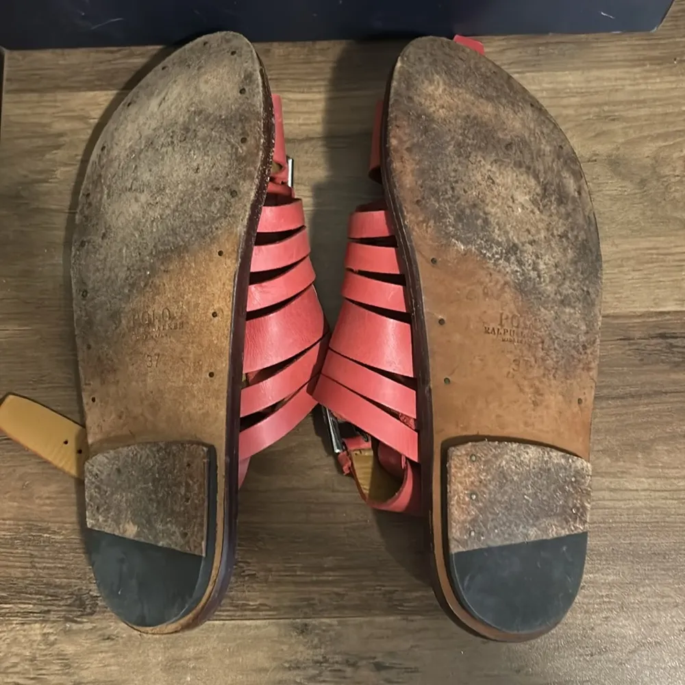 Ralph Lauren Women's Red Sandals Made In Spain - Image 2