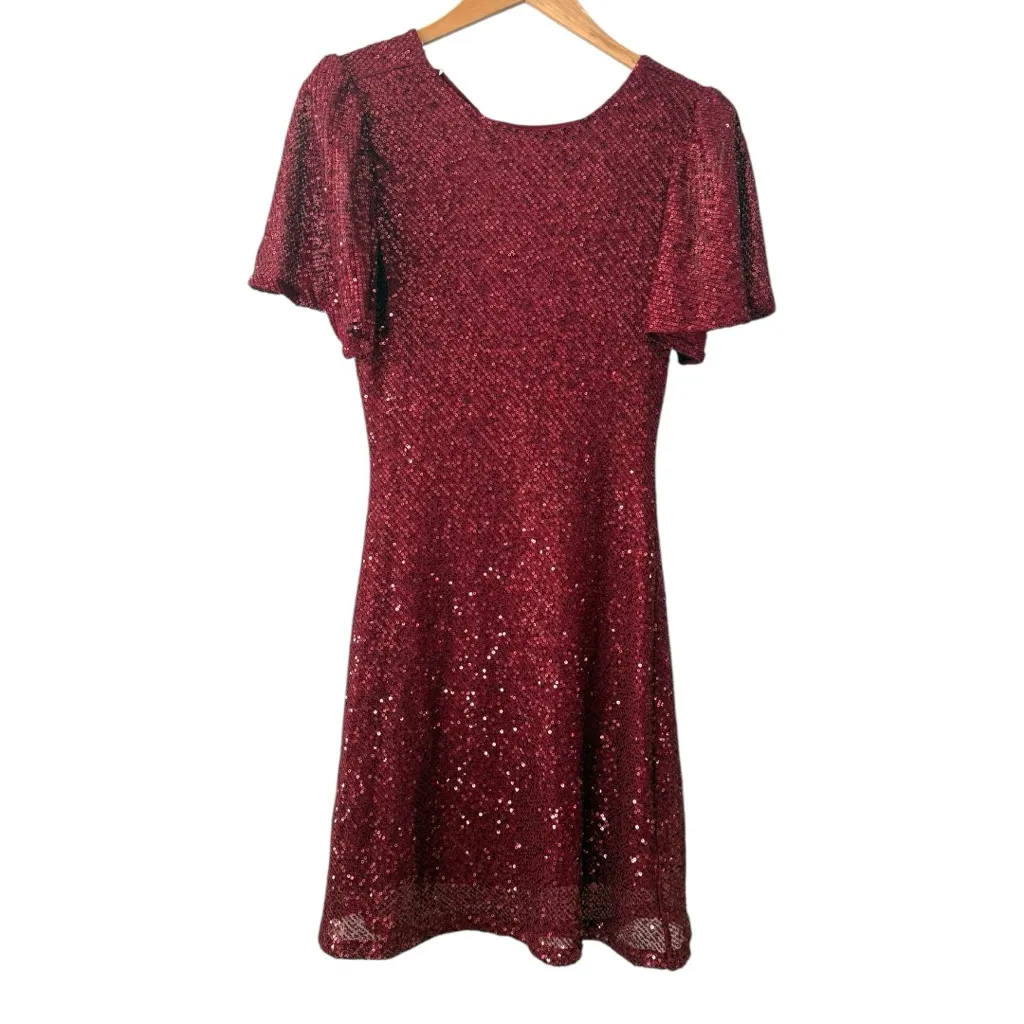 NEW ASTR the Label Sequin Mini Dress Size XS Sparkle Party Gala Sequin - Image 3