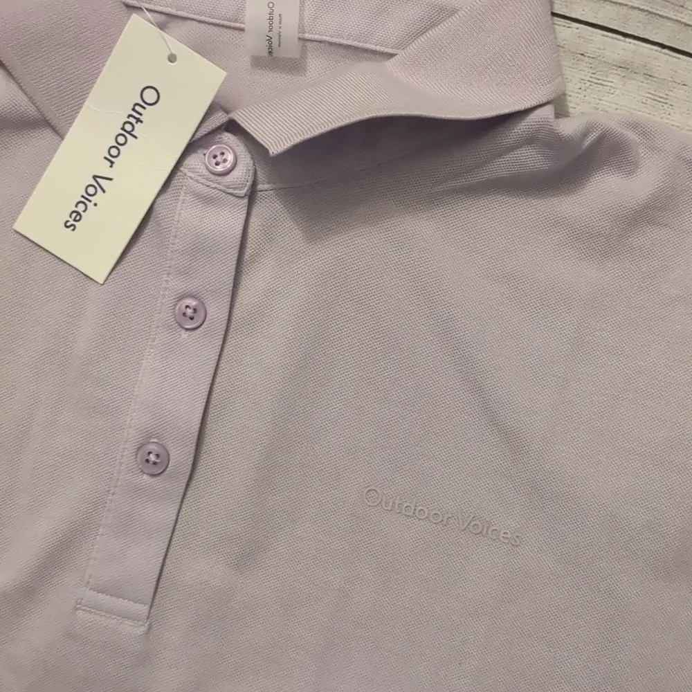 Outdoor voices birdie morning glory cropped polo size XXL - Image 2